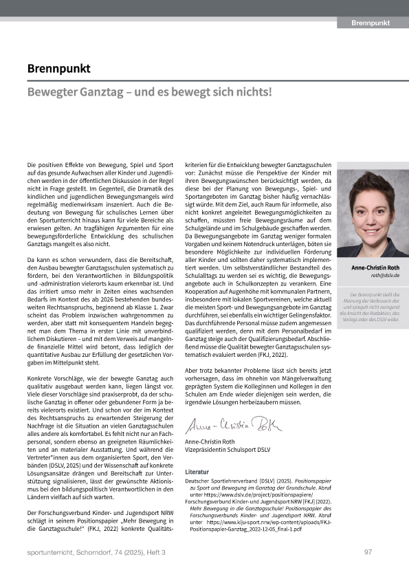 Die Ausgabe der Brennpunkt von Juni